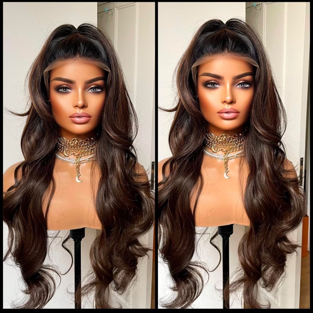 Human Hair Blended Lace Front Wig